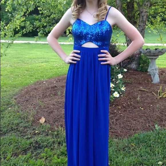 Royal blue formal dress - Picture 2 of 2